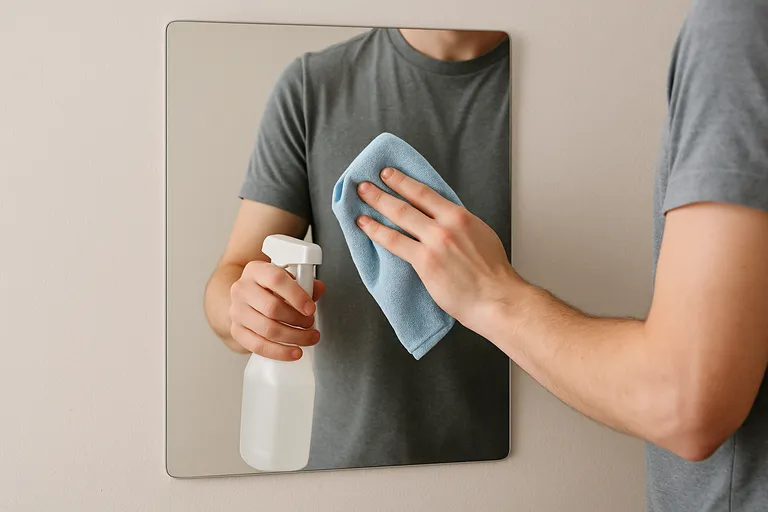 Onderhoud en verwijdering van plakspiegels